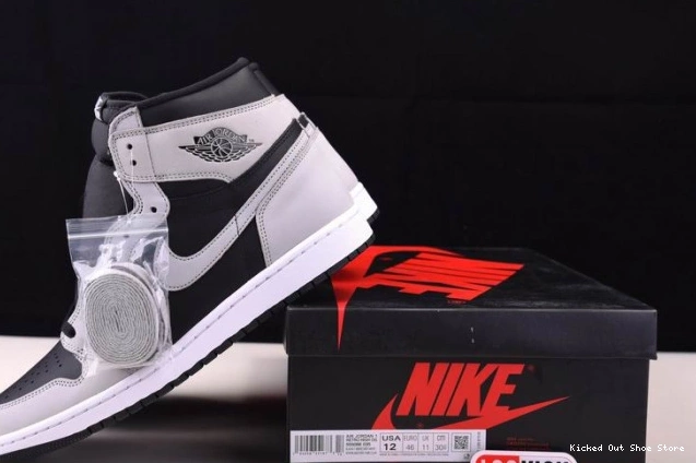 Kick Theory High Smoke Black Air Jordan 1 White Retro 555088-035 Grey Light 0707